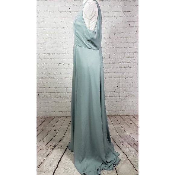 SHOW ME YOUR MUMU Jenn Maxi Dress Sage XL NWOT - Picture 4 of 12